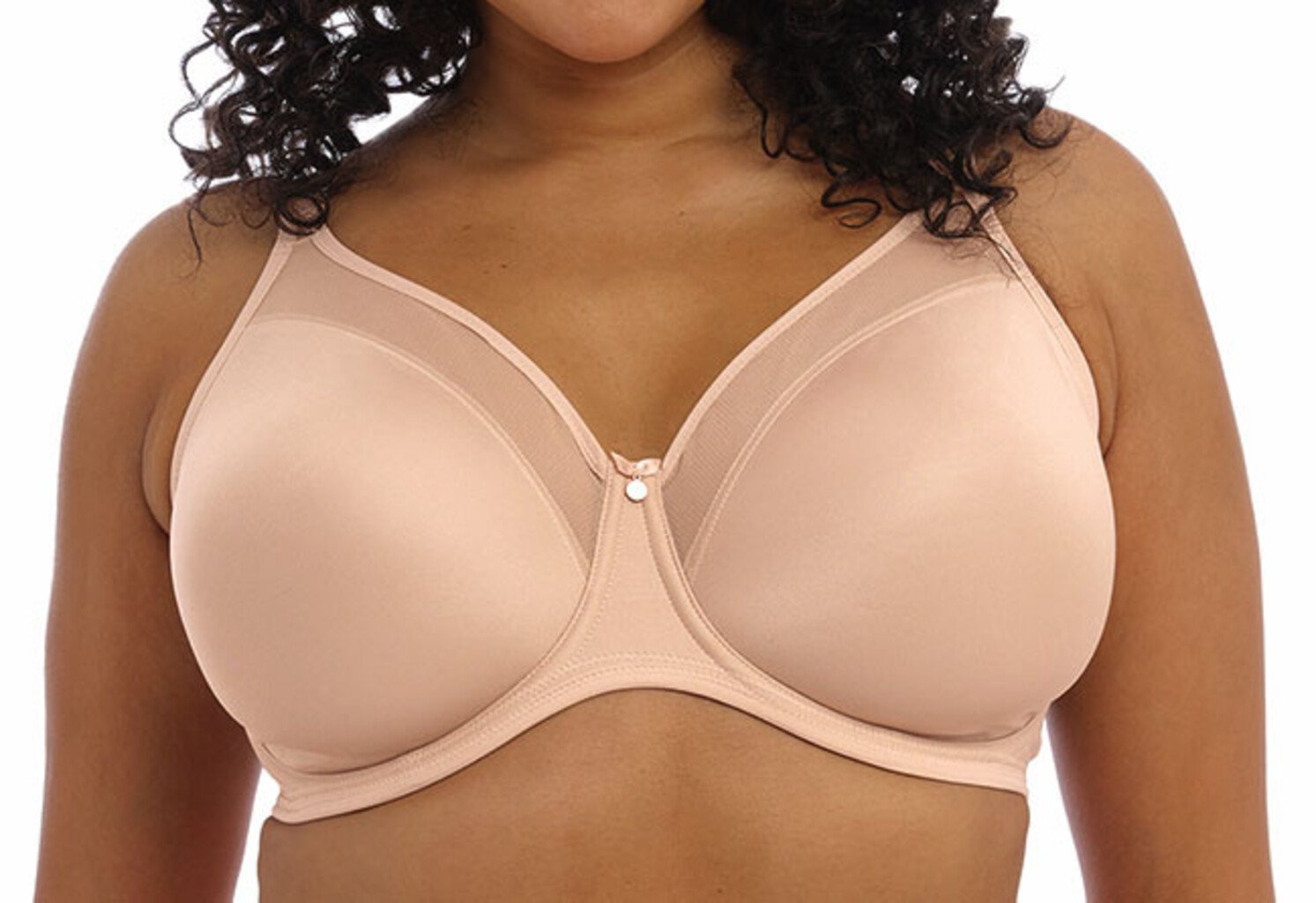 Elomi lingerie   Smooth een gladde naadloze T-shirt bh met beugel kleur Sahara