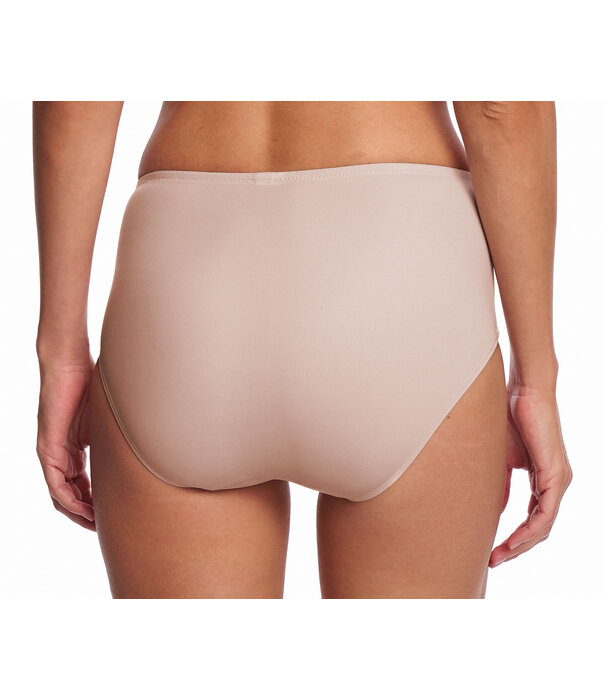 Susa Porto lichtgewicht microfaser tailleslip, wit of sand met ingeweven structuur printje voorzijde, maten 38 t/m 52