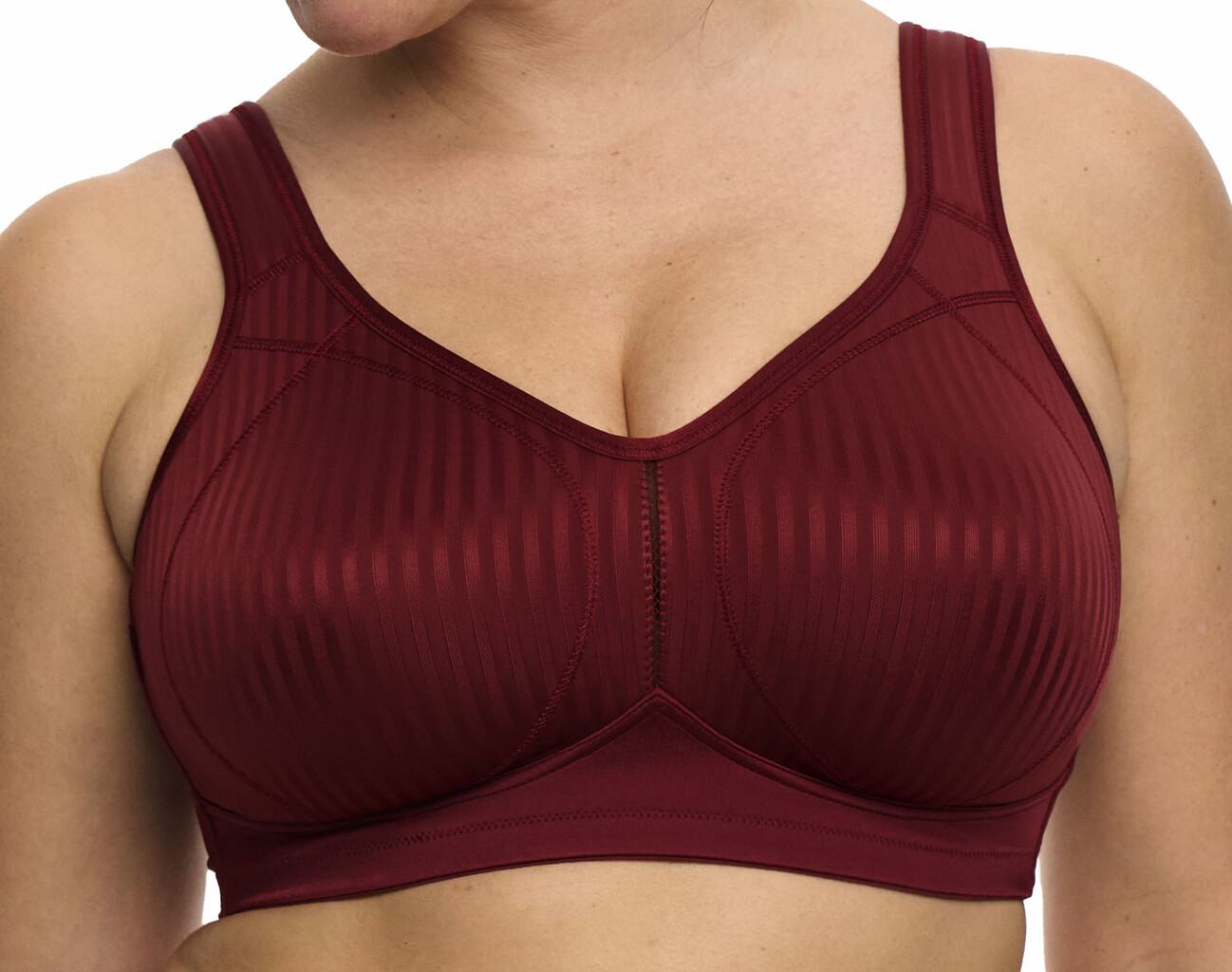 Susa  Cremona Bh zonder beugel kleur dark red