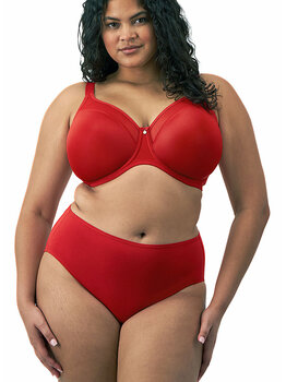 Elomi lingerie  Smooth een gladde naadloze T-shirt bh met beugel kleur rood