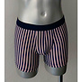 Sai boxershort marineblauw met rode & witte streepprint in katoenen/microfaser stof de mt M t/m XL