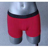 Lorenzo microfaser boxershort kleur rood, de maten M t/m XL