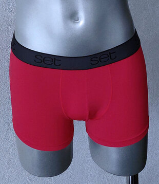 Lorenzo microfaser boxershort kleur rood, de maten M t/m XL