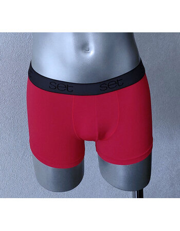 Lorenzo microfaser boxershort kleur rood, de maten M t/m XL