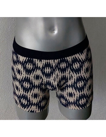 Avet Fynn boxershort katoen marineblauw met Inka print maten M t/m XL