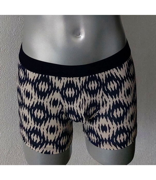 Avet Fynn boxershort katoen marineblauw met Inka print maten M t/m XL