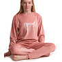 Outfitter Velours Meisjes Pyjama – Roze Stipprint Magical Dreams