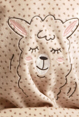 Lunatex Outfitter Velours Meisjes Pyjama – Ecru Lama Pyjama – €5 korting vanaf €39,95 of €15 vanaf €99,95