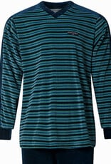 Lunatex Liyam velours herenpyjama – Gentlemen collectie