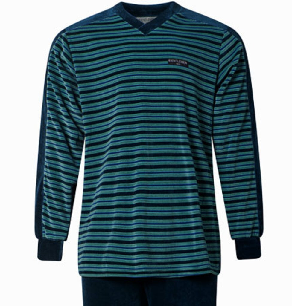 Lunatex Liyam velours herenpyjama – Gentlemen collectie