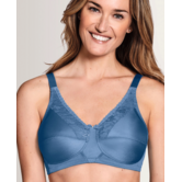 Amoena Nancy prothese bh zonder beugel – korenblauw – met CoolMax® prothesehoesjes – zachte ondersteuning & tijdloos comfort