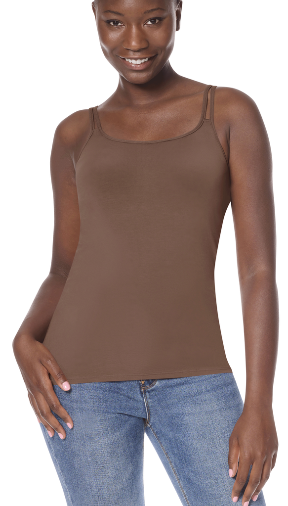 Amoena  Valletta prothese basis top zonder beugel & licht voorgevormde cup kleur Mocha