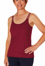 Amoena  Amoena Valletta top Tibetan Red – zachte TENCEL™ Modal prothese top zonder beugel – €5 korting vanaf €39,95 en €15 korting vanaf €99,95
