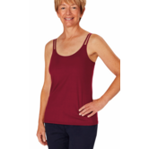 Amoena Valletta Top Tibetan Red – Zachte TENCEL™ Modal prothese top zonder beugel