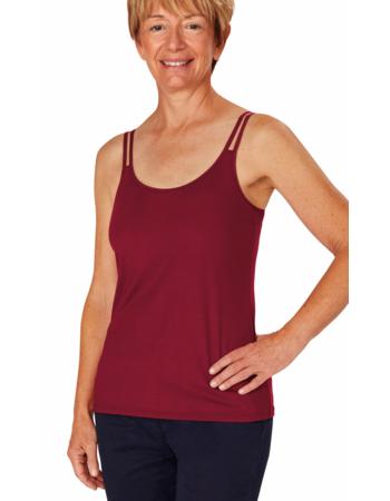 Amoena Valletta Top Tibetan Red – Prothese Top TENCEL™ Modal