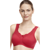 Susa Chloe Prothese Bh 9850 – Zonder Beugel – Bestseller – Modekleur – Hoogsluitende Cups & Prothesehoesjes – Rood – Öko‑Tex