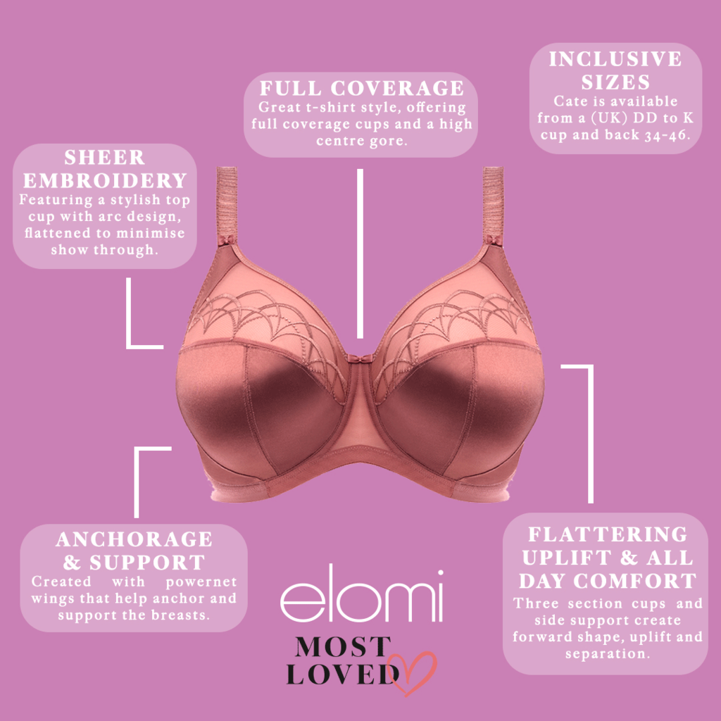 Elomi  Cate Bh met stevige beugel kleur Rosewood