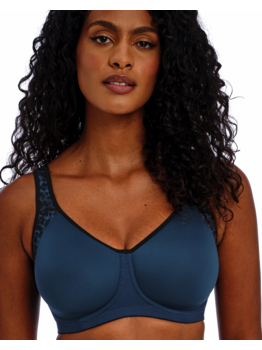 Freya Sonic sport Bh met beugel & licht gewicht spacercups kleur Midnight bies Leopard