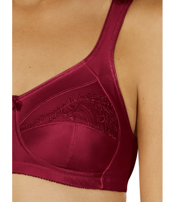 Amoena  Amoena Isadora prothese bh zonder beugel – kleur chili – stevige tweedelige cup, katoenen prothesehoesjes & elegant Paisley‑motief
