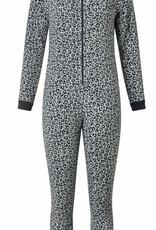 Lunatex Outfitter Catalina  coral fleece meisjes Onesie kleur grijs met animal print mt 140 t/m 176