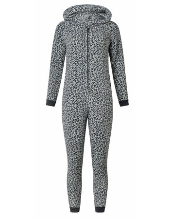 Cocodream Catalina Coral Fleece Meisjes Onesie – Grijs Animal Print