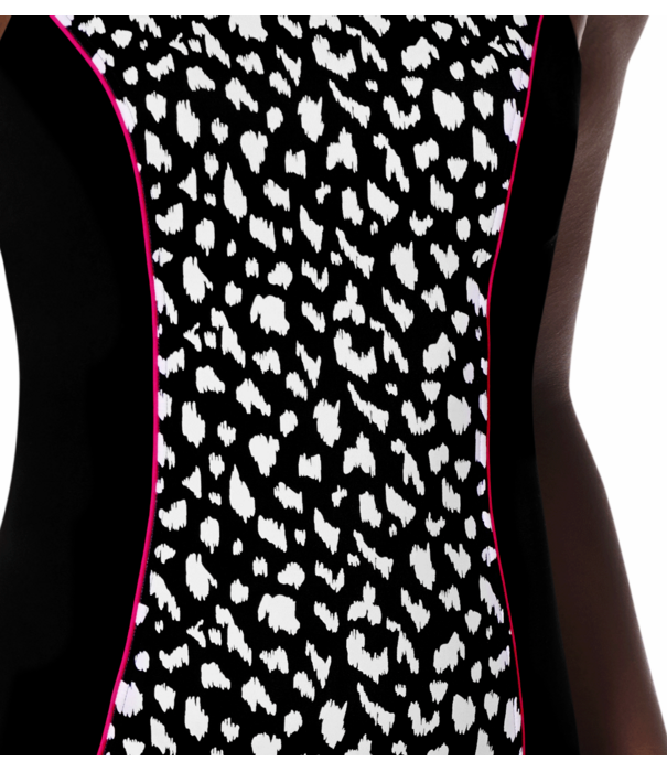 Amoena  Amoena Manila hooggesloten fullbody prothese‑badpak in zwart‑wit, licht voorgevormd en zonder beugel – extra stevige pasvorm