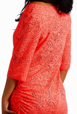 Sapph Bonaire tuniek in flashy kleur grapefruit