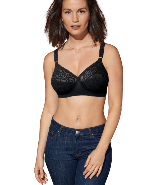 Playtex Playtex Cross Your Hart Bh zonder beugel, verfijnd model, basis kleur wit, zwart of skin