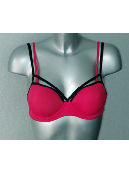 Sapph Sapph  Jump BH licht voorgevormde cup bubblegum bies zwart