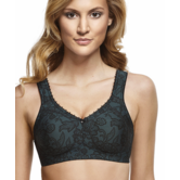 Carlton zeer stevige Bh zonder beugel kleur groen met zwart gecombineerd