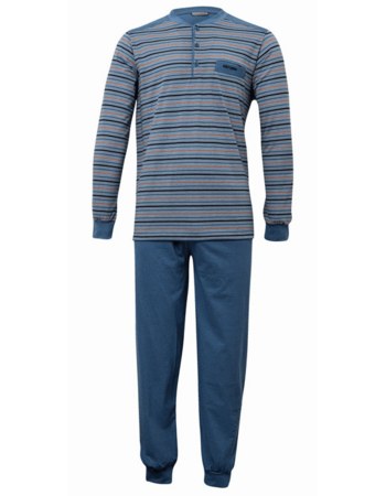 Lunatex Gentlemen Marvin katoenen single jersey herenpyjama maat M