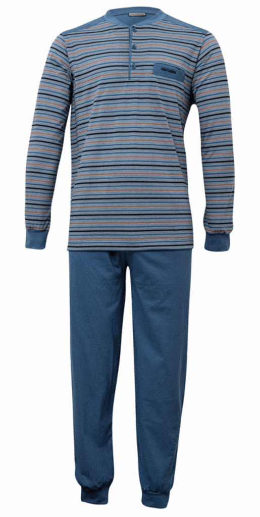 Lunatex Marvin  katoenen single jersey herenpyjama maat M