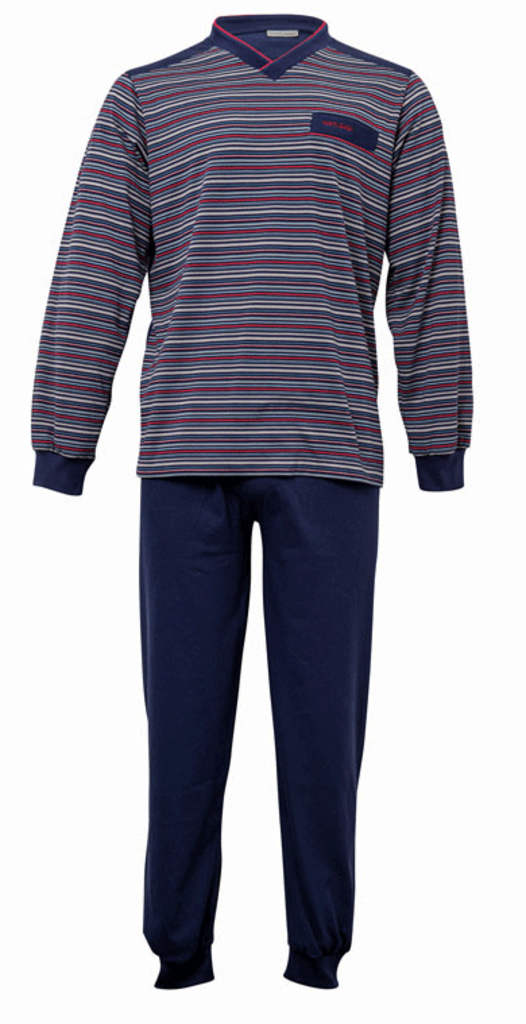 Lunatex Ritchie katoenen single jersey herenpyjama mt M t/m 4XL