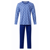 Lunatex Bodhi heren pyjama katoen single jersey mt L t/m 4XL