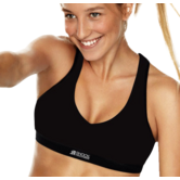 Push Up Sport top in basis kleur zwart mt D80