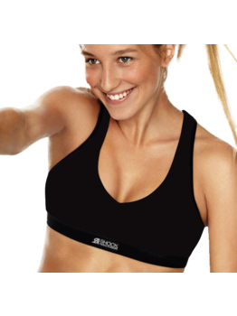  Shock Absorber  Push Up Sport top in basis kleur zwart mt D80
