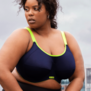Elomi  Energise SportBh met beugel kleur navy bies limegroen