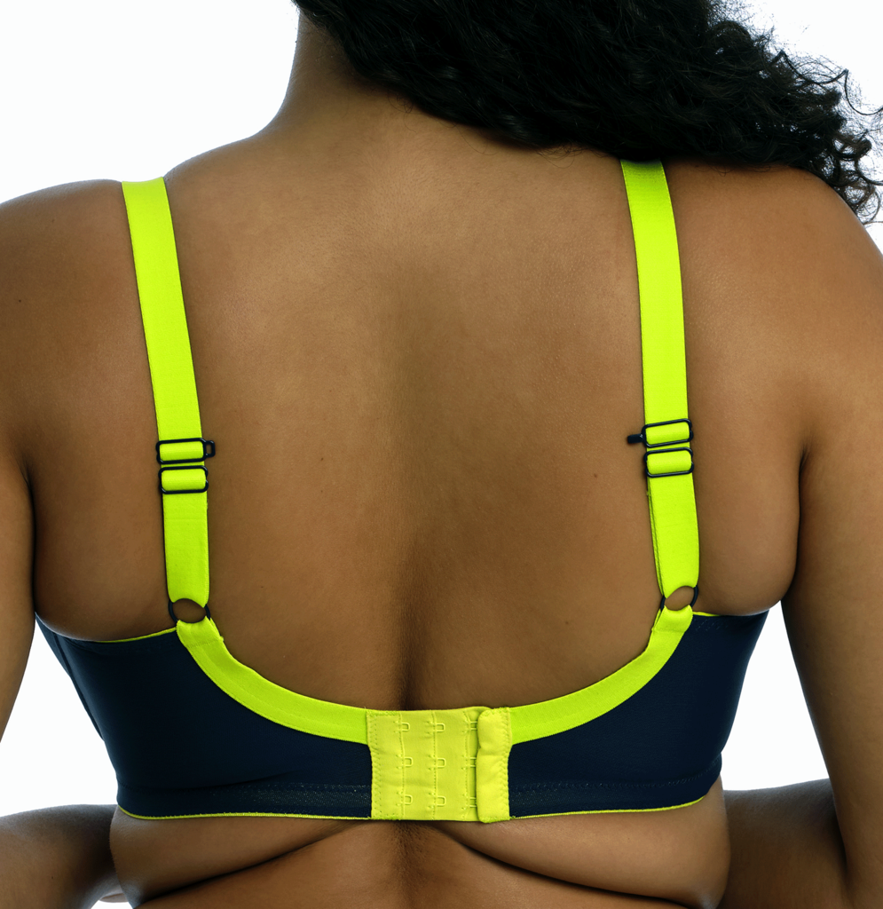 Elomi  Elomi  Energise SportBh met beugel kleur navy bies limegroen