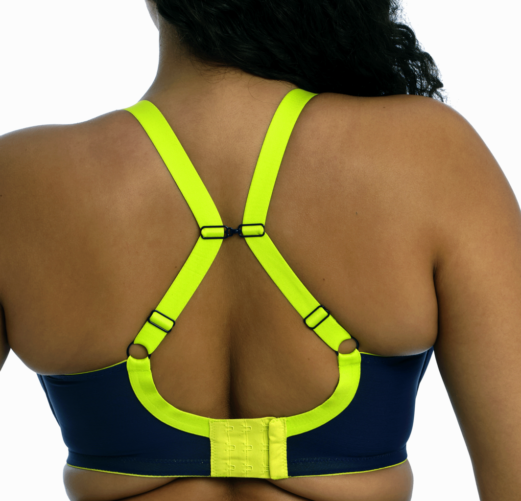 Elomi  Elomi  Energise SportBh met beugel kleur navy bies limegroen