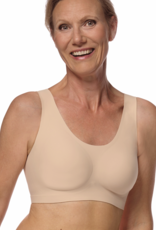 Amoena Amoena Linda Prothese Top zonder Beugel – Naadloos, Zacht & Uitneembare Paddings – Sand