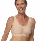 Amoena Linda Prothese Top zonder Beugel – Naadloos, Zacht & Uitneembare Paddings – Sand