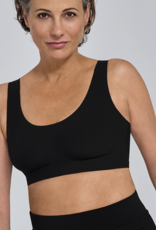 Amoena Amoena Linda naadloze prothese top zonder beugel – uitneembare paddings – zwart – maten S t/m 3XL