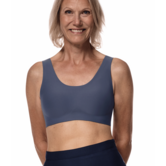 Amoena Linda Prothese Top zonder Beugel – Naadloos, Zacht & Uitneembare Paddings – Indigo Blue