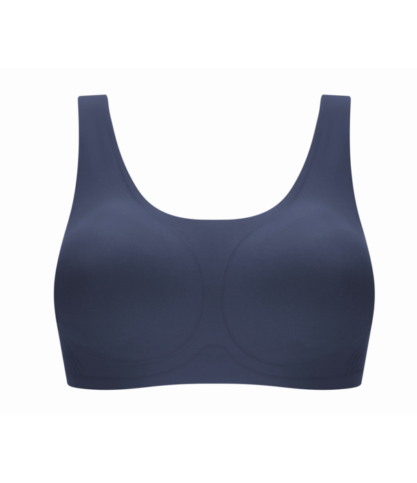 Amoena Linda Prothese Top zonder Beugel – Naadloos, Zacht & Uitneembare Paddings – Indigo Blue