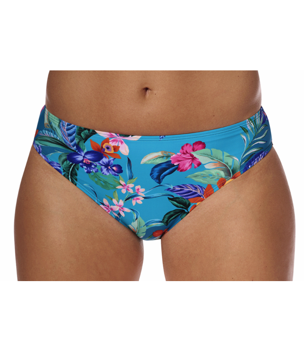 Amoena Amoena Alvor Bikinibroekje – Turquoise Botanische Print, LYCRA® XTRA LIFE™