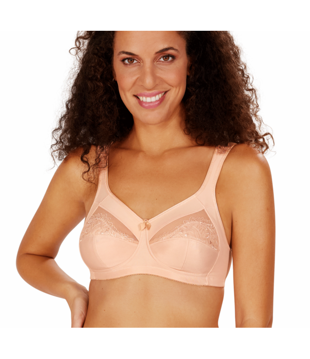Amoena  Amoena Isadora prothese bh zonder beugel – kleur blush – stevige tweedelige cup, katoenen prothesehoesjes & elegant Paisley‑motief