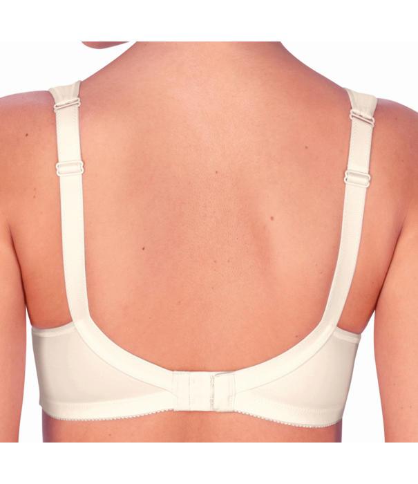 Amoena  Amoena Isadora prothese bh zonder beugel – kleur ivoor – stevige tweedelige cup, katoenen/tule prothesehoesjes & elegant Paisley‑motief