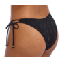 Freya Nomad Nights laag model bikinibroekje  met sierstrikjes basis kleur zwart