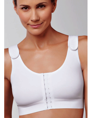 Amoena Eva Compressie Bh zonder beugel & voorsluiting basis kleur wit