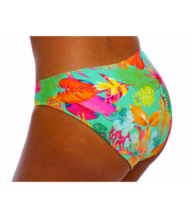 Freya Freya Isla Magarita bikinislip kleur jade met caribische print